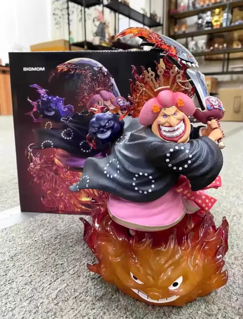 26 センチメートルワンピース四皇ビッグマムシャーロットリンリンアニメフィギュアフィギュアモデル Gk 像モデルグッズ飾り人形おもちゃ