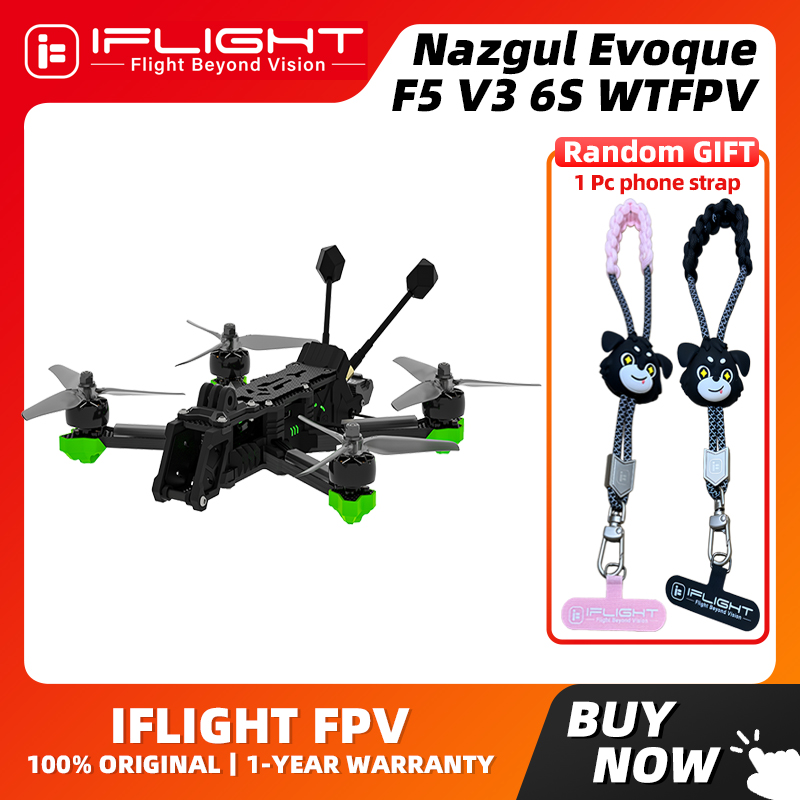 iFlight Nazgul Evoque F5 V3 6S WTFPV DIY ドローン DC /X デュアルジオメトリ柔軟なスイッチング 190 km/h 最大速度 FPV ドローン