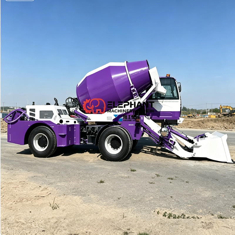 中国の機械メーカー鉱山建設プロジェクト自動積みコンクリートミキサー車