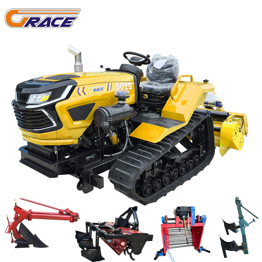 カスタマイズ割引価格ミニ 50hp ディーゼルパワーティラー耕運機農業農業機械クローラートラクター
