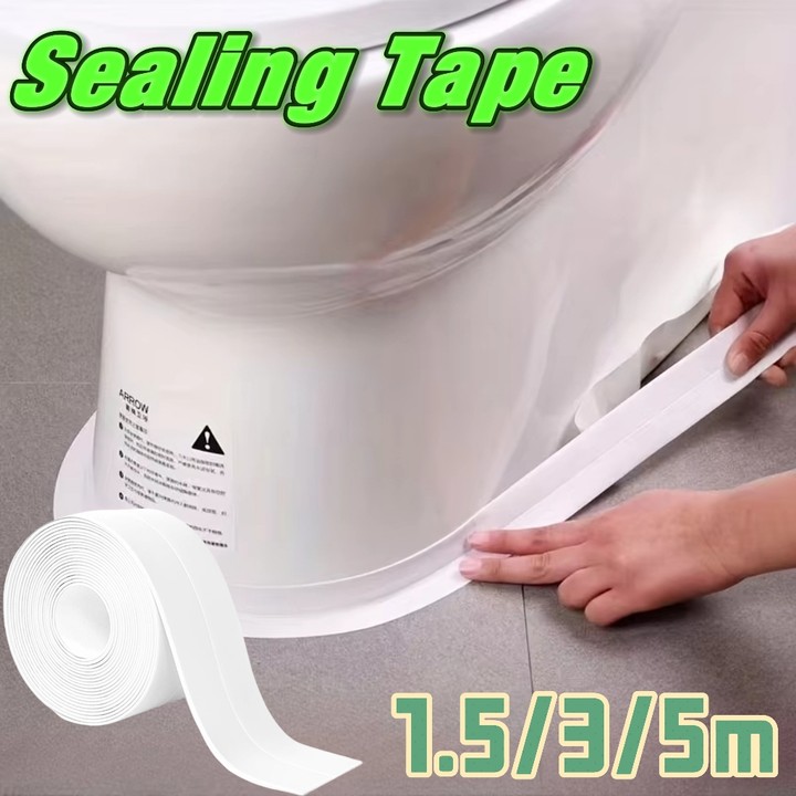 5 メートル防水シールストリップ PVC 自己粘着防カビテープキッチンシンクストーブ亀裂コーキングトイレコーナーストリップ浴室用品