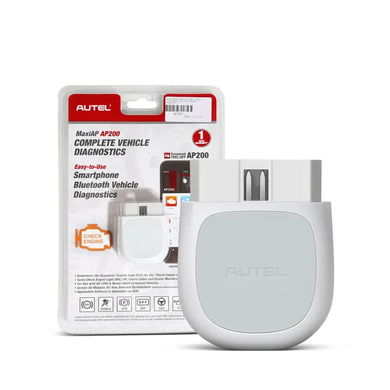 車診断ツール Autel MaxiAP AP200 Bluetooth OBD2 コードリーダーとフルシステム AutoVIN TPMS IMMO サービス DIYers Simp