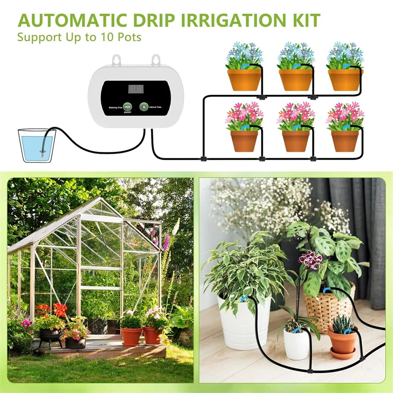 DIY ソーラー灌漑、庭バルコニー温室用自動散水システム鉢植え自動点滴灌漑システム