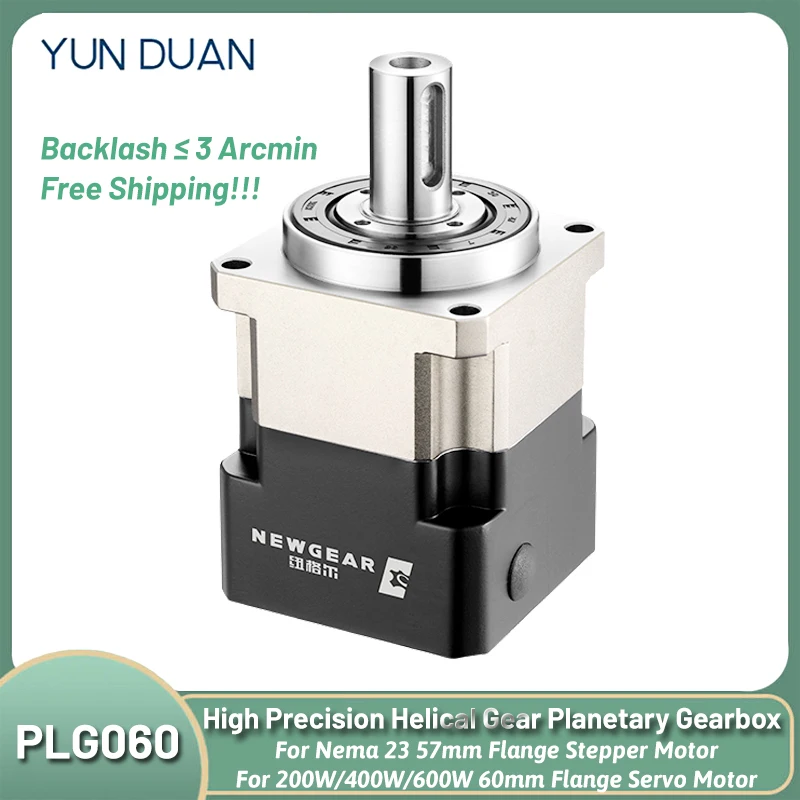 Nema23 Motor Planetary Gearbox Helical Gear Reducer Step-down Gearbox 200W/400W/600W 60 Flange Servo Motor Speed Reducer