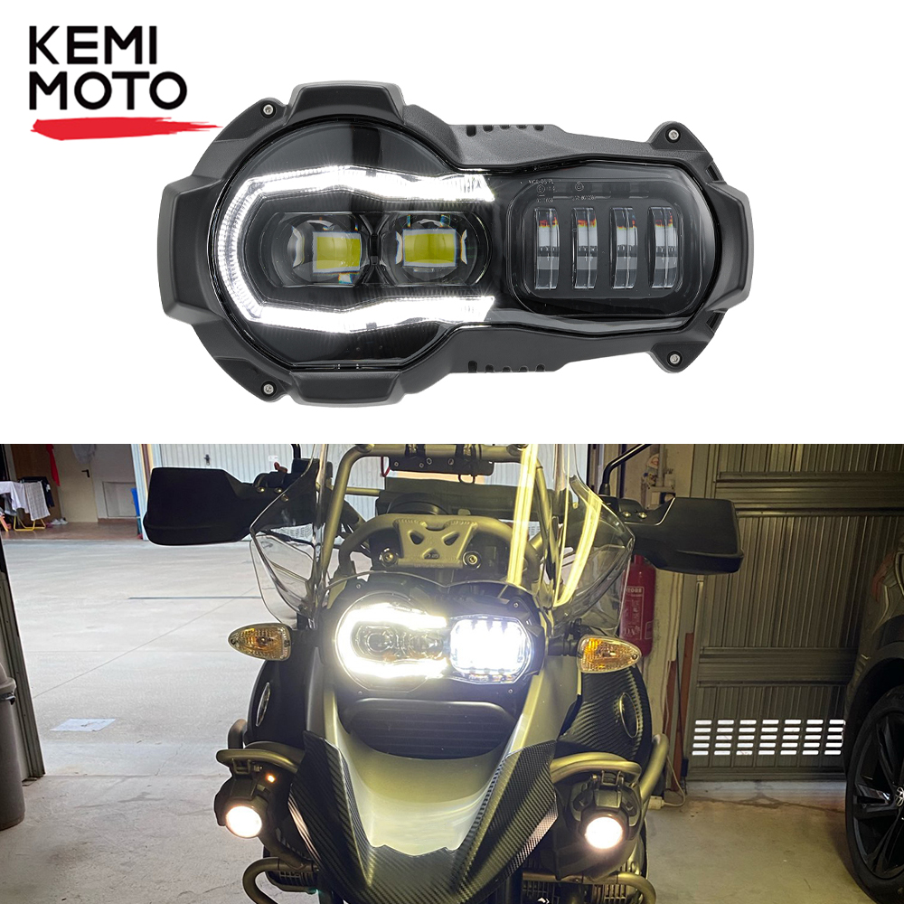 E9-マーク R1200GS Led ヘッドライト BMW R1200GSA R 1200 GS ADV アドベンチャー 2004-2013 Led ヘッドライトライトアセンブリヘッドランプ