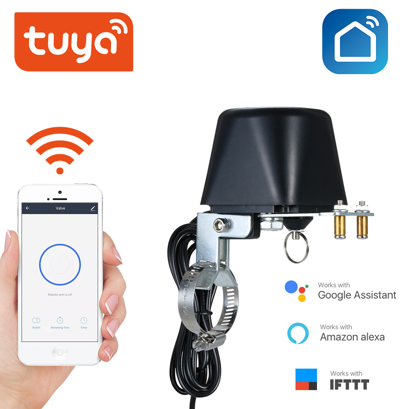 スマート WIFI 水バルブマニピュレーターガス遮断コントローラーリモコン暖房灌漑 Google Alexa Ifttt 互換