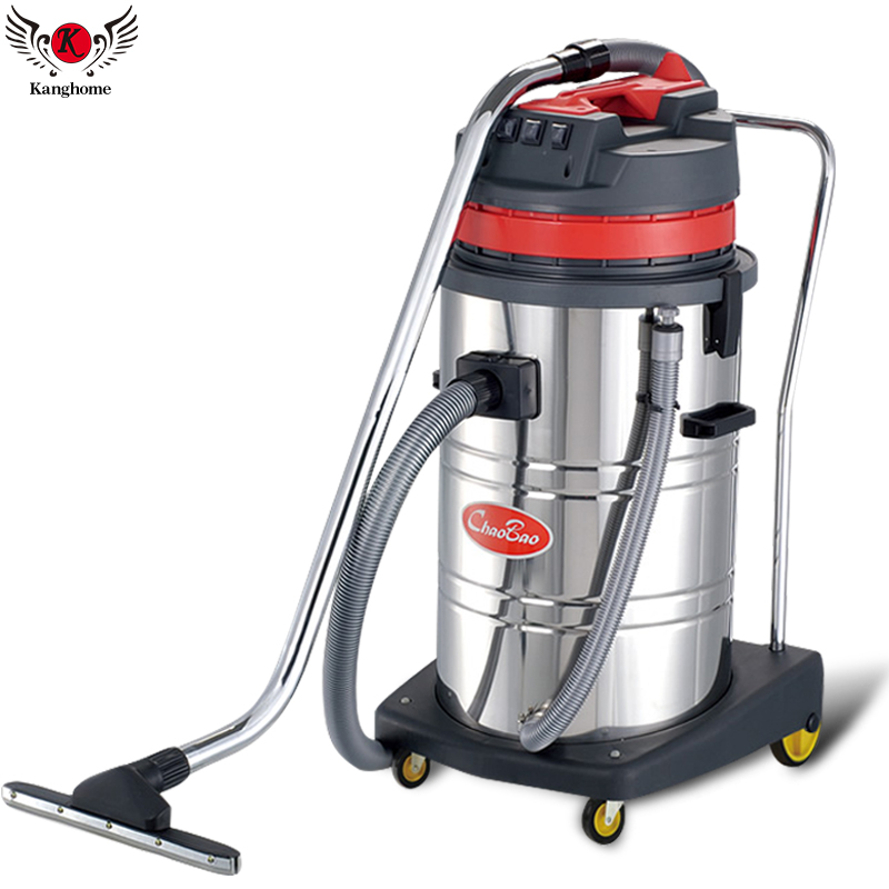 プロフェッショナル電動マニュアル 3 モーター 3000 ワット 80L 高品質の新しいウェットドライ工業用掃除機 40 センチメートルホース