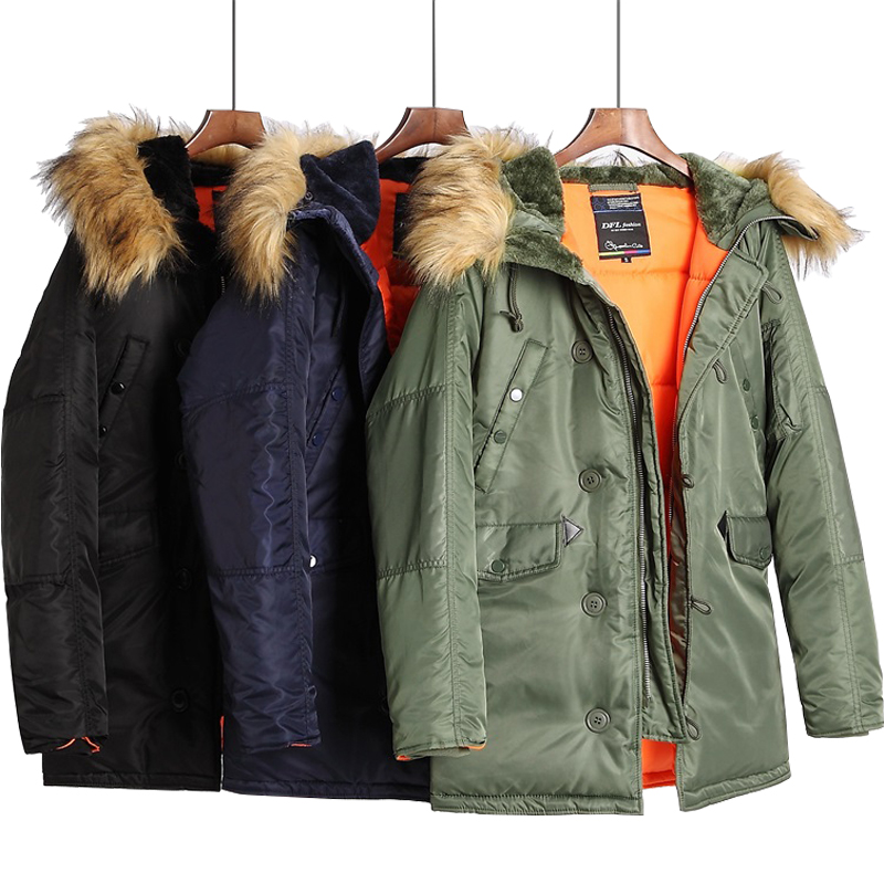2025 Military Plus Size Fur Hood Long Waterproof Windproof Alaska куртка мужская Winter Parka Thick Men Jacket Coat