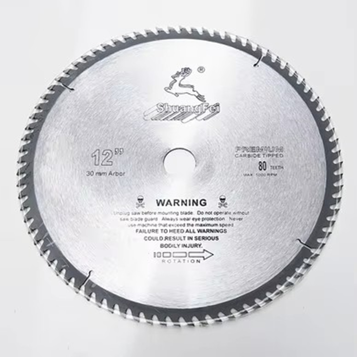 12 "300 ミリメートル丸鋸 30 ミリメートルボアブレード木材/アルミニウム切削工具超硬合金 60 80 100 歯