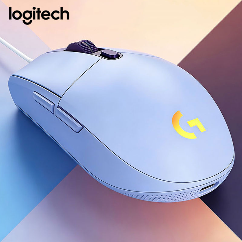 Logitech G102/G203 DIY ビジネス オフィス マウス - 超長幅トラッキング経路 - 長持ちするエネルギー効率の高いバッテリー寿命