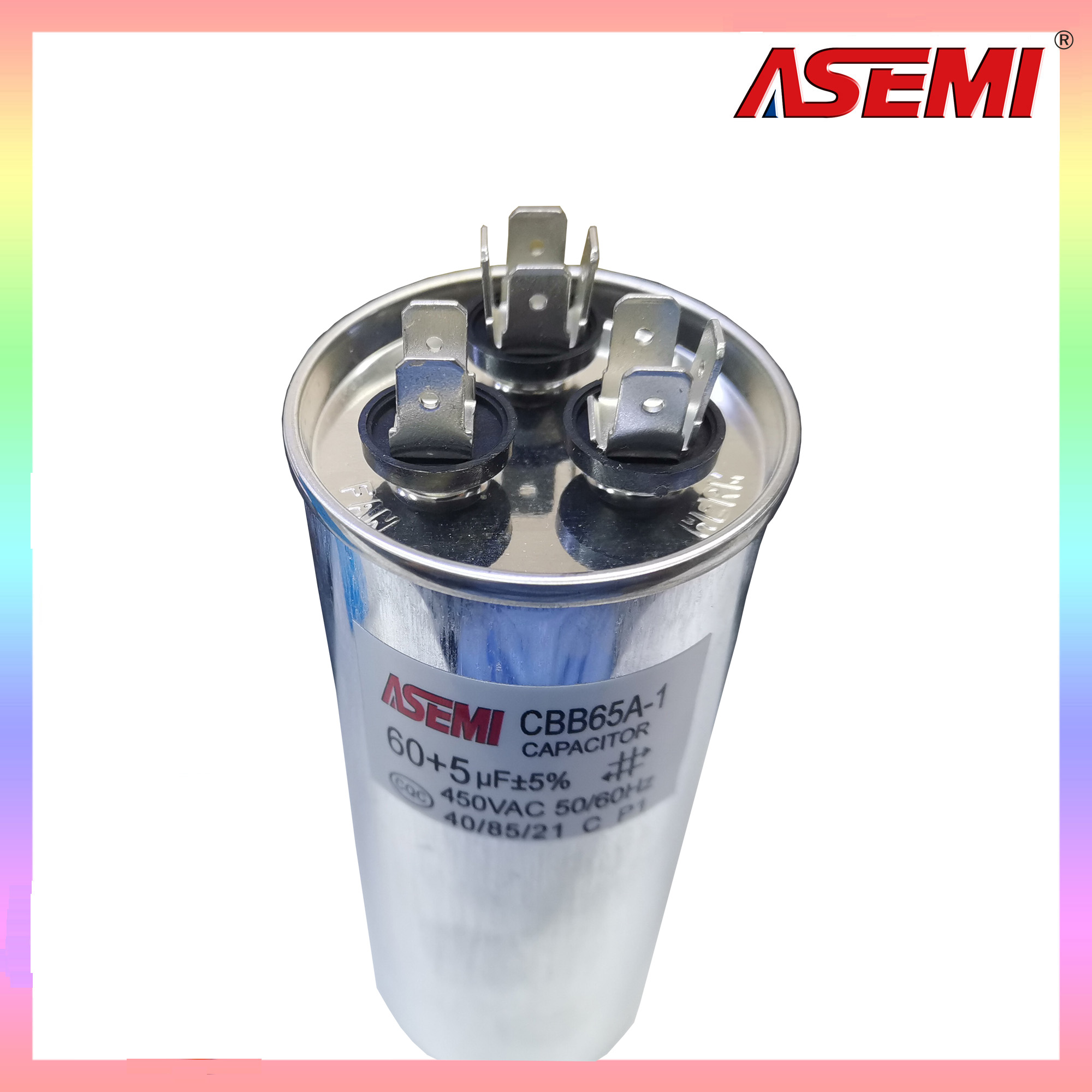 CBB65 450V AC モーターコンデンサエアコンコンプレッサースタートコンデンサ 60uF 5uF 25 5uf 30 2uf 35 5uf 40 5uf
