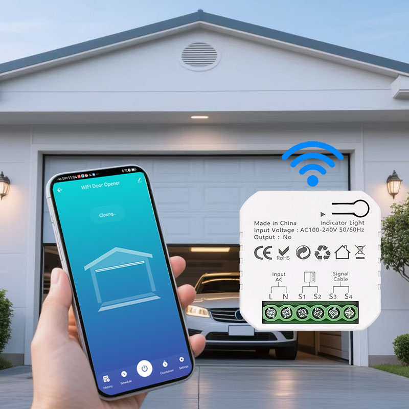 スマート WiFi ガレージドア スライディング ゲート オープナー コントローラー アプリ リモート モニター タイマー 開閉制御 Tuya と連携