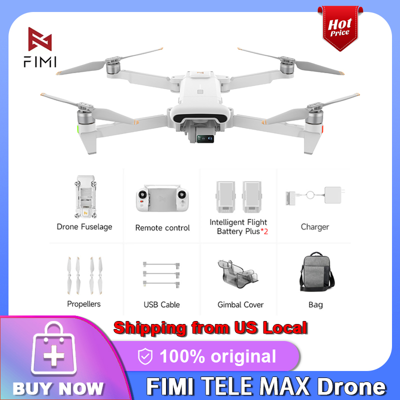 （米国発送）FIMI X8 Tele Max 4K ドローン GPS 60fps 20KM 3 軸ジンバル