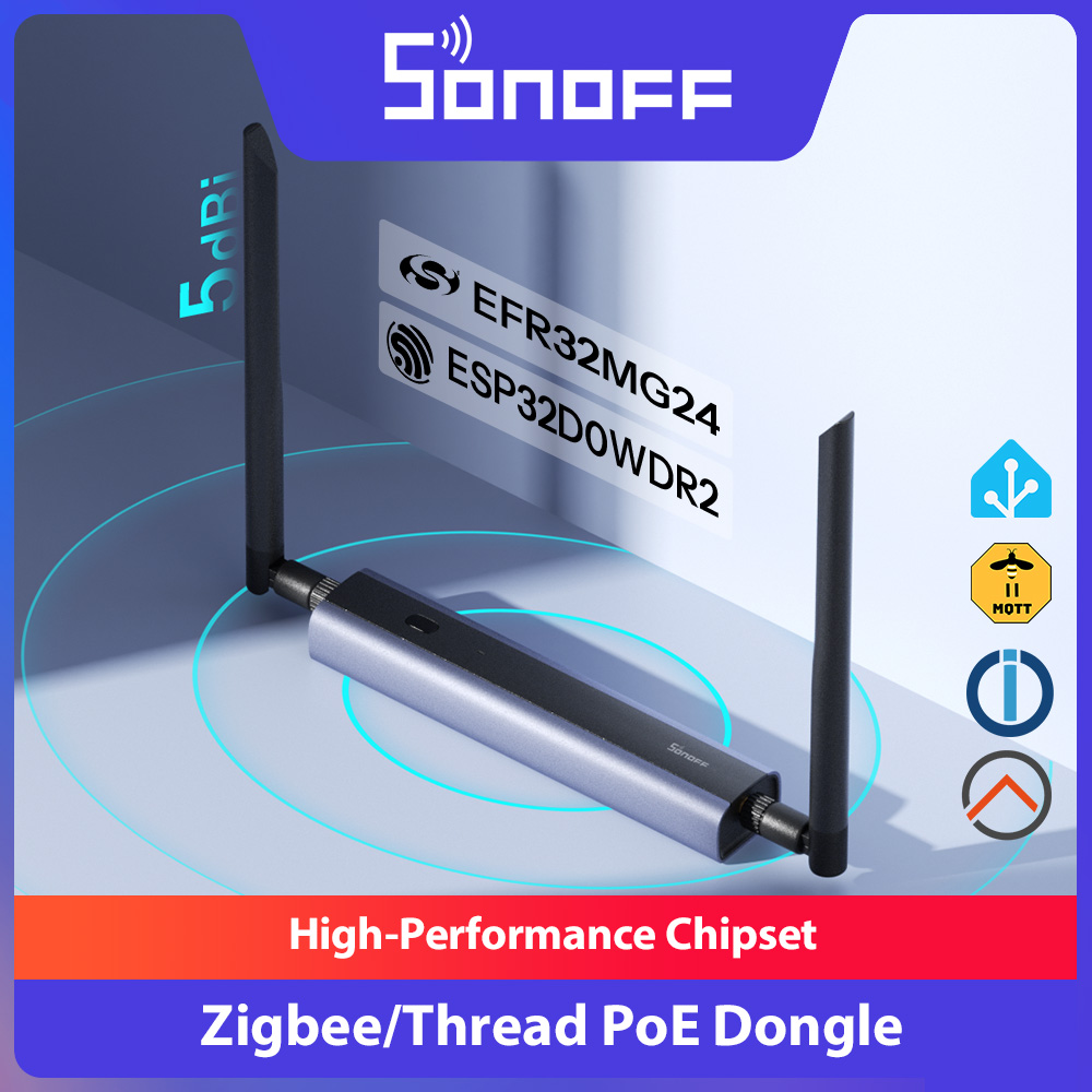 SONOFF ドングル Max Zigbee/スレッド PoE ドングル M 高性能チップセット Web ベース管理インターフェイス イーサネット、Wi-Fi、USB をサポート