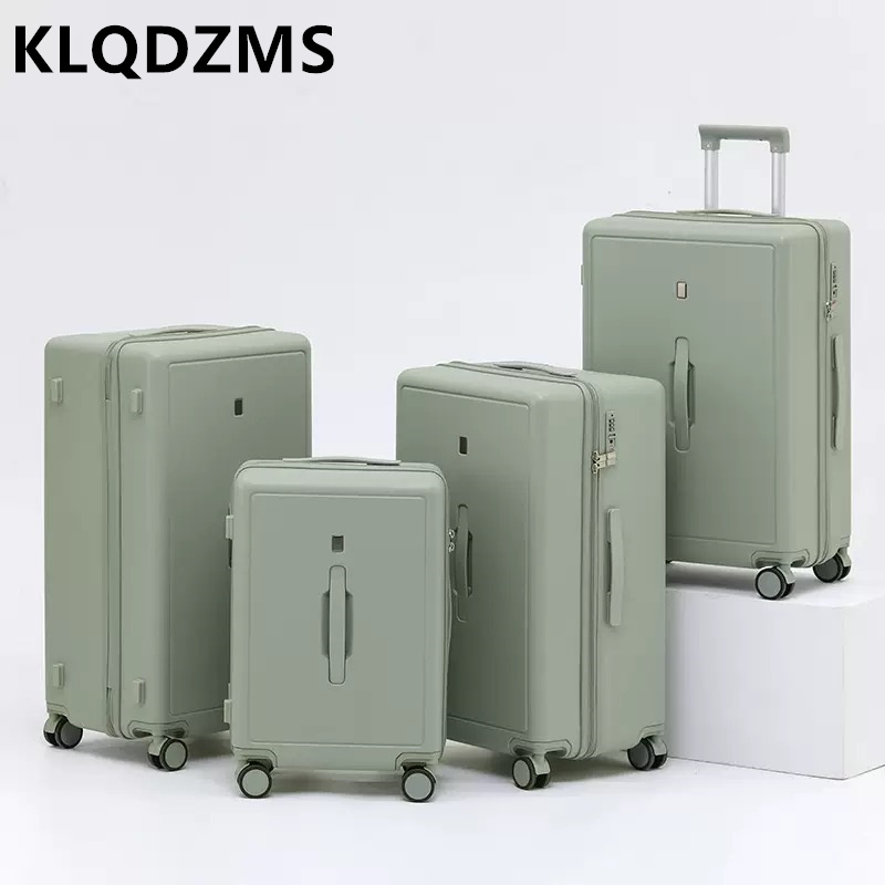 KLQDZMS 20 "24" 26 "28 インチキャビンスーツケース大容量トロリーケース ABS PC 搭乗ケースユニバーサルホイールローリング荷物バッグ