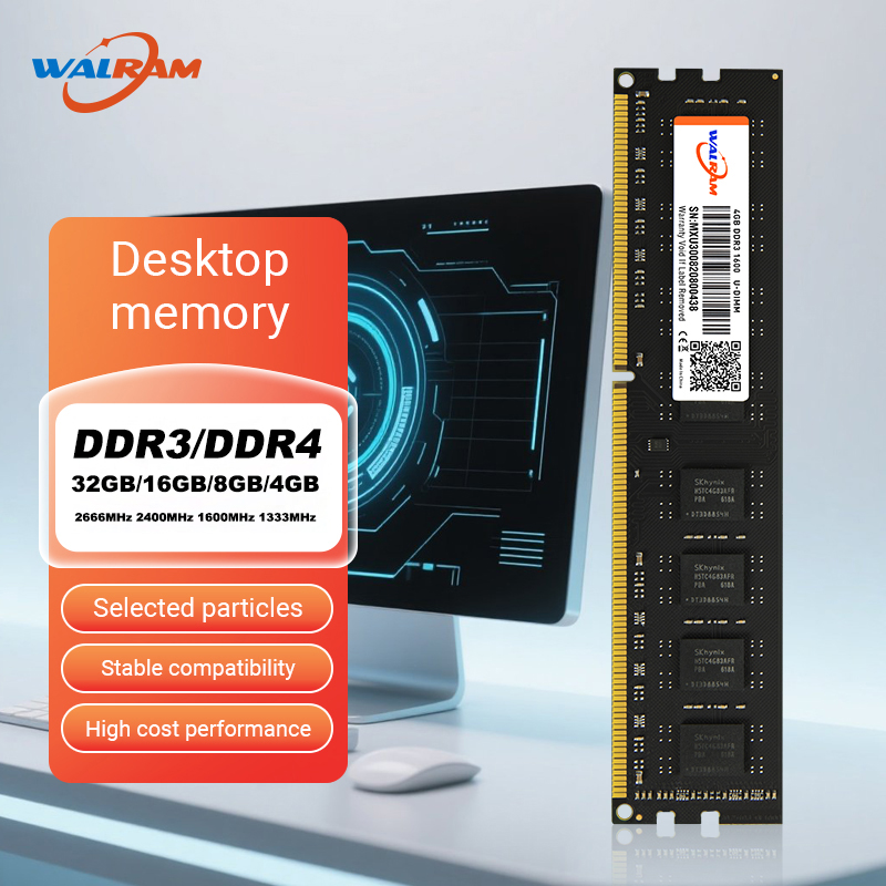 Walram DDR4 2666MHz Memoria Ram DDR3 8GB 1600MHz Ram DDR4 16GB 32GB 4GB 2400Mhz 1333MHz Udimm 内部メモリ PC デスクトップ用