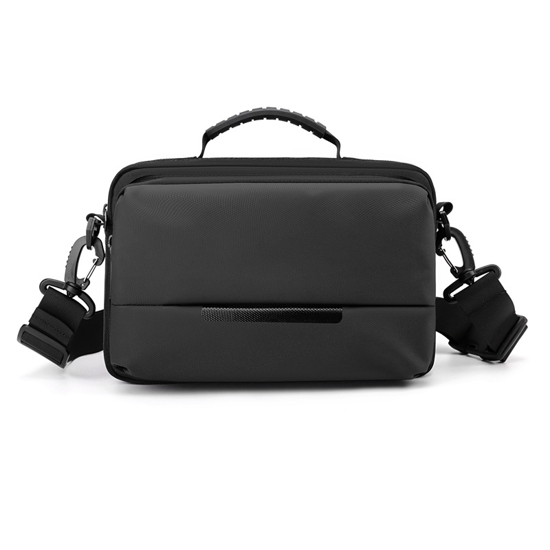 Men's Simple Chest Bag - Water-Resistant Crossbody Shoulder Bag, Casual Sling Bag with Horizontal Design for Business & Travel