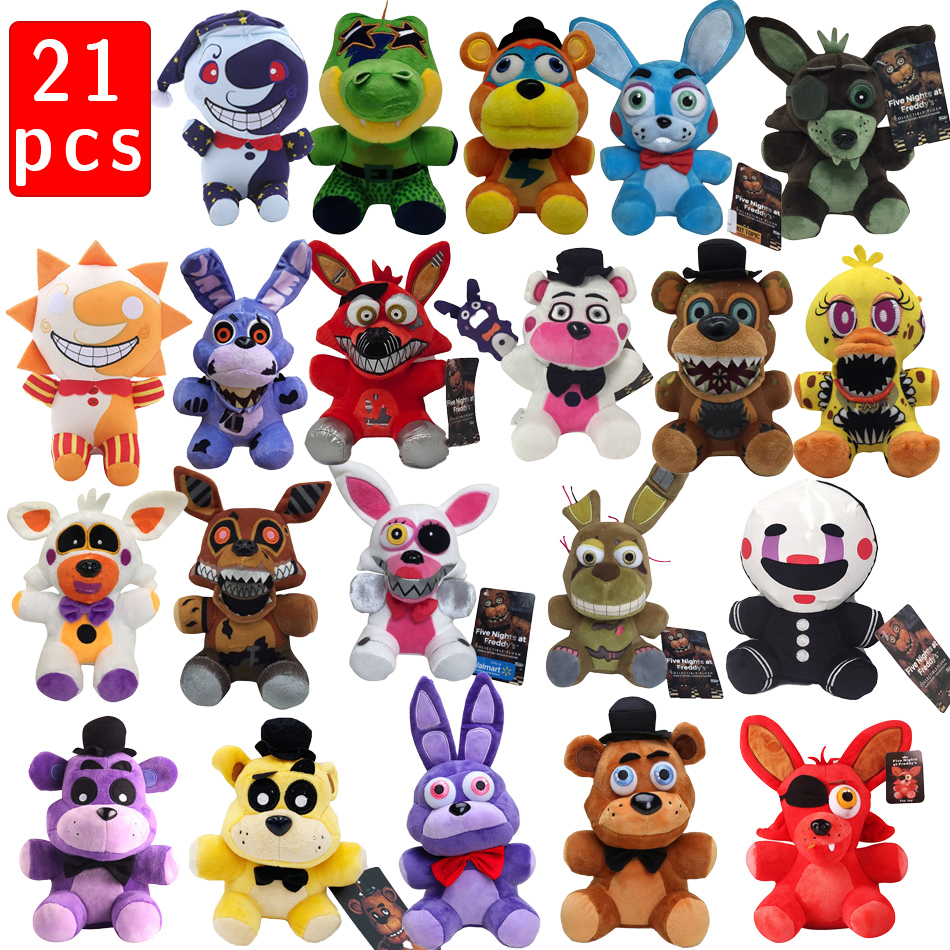2026 新しい Fiver ナイトでフレディ Fnfa かわいいぬいぐるみゲーム人形ボニークマフォクシー漫画ぬいぐるみ人形フレディおもちゃギフト