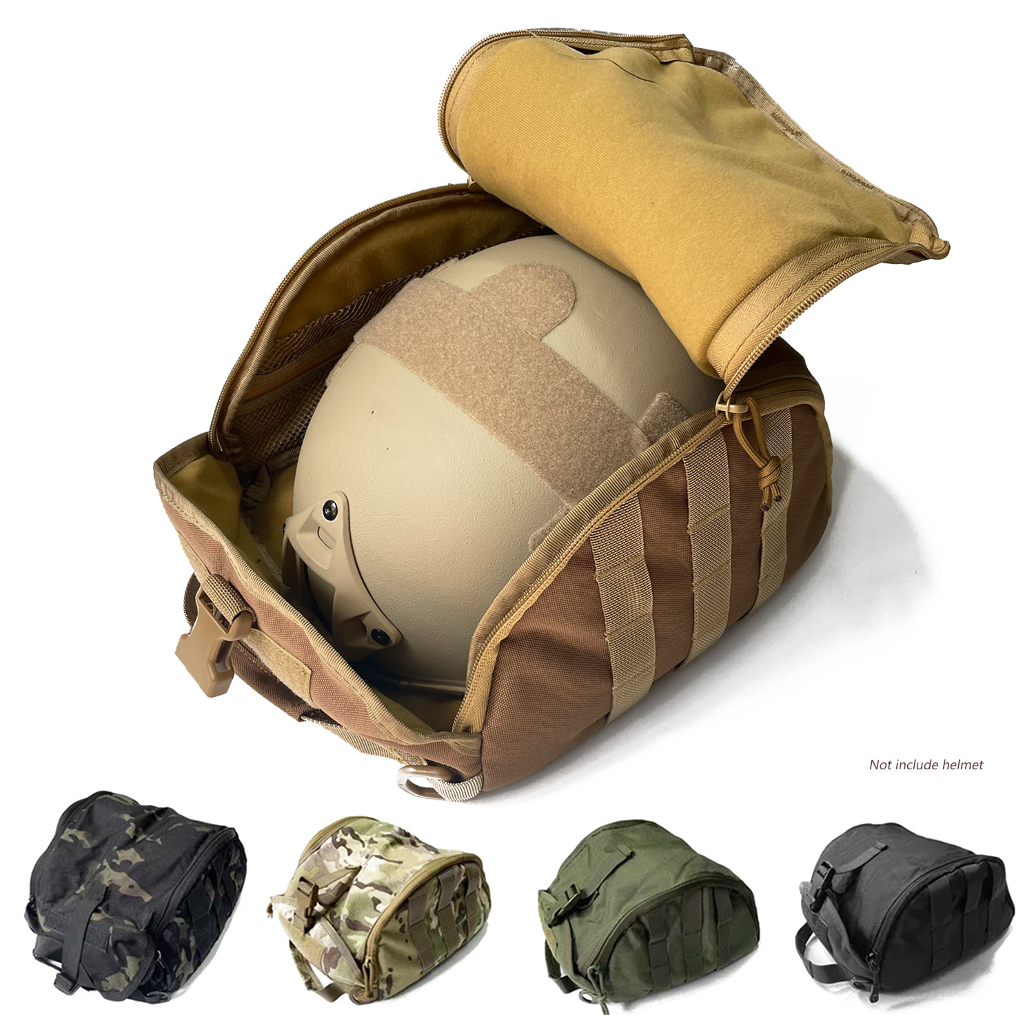 Tactical Fast Helmet Pack Helmet Storage Bag Outdoor Hiking Sports Motorcycle Cycling Carrying Pouch for Hunting Accessories