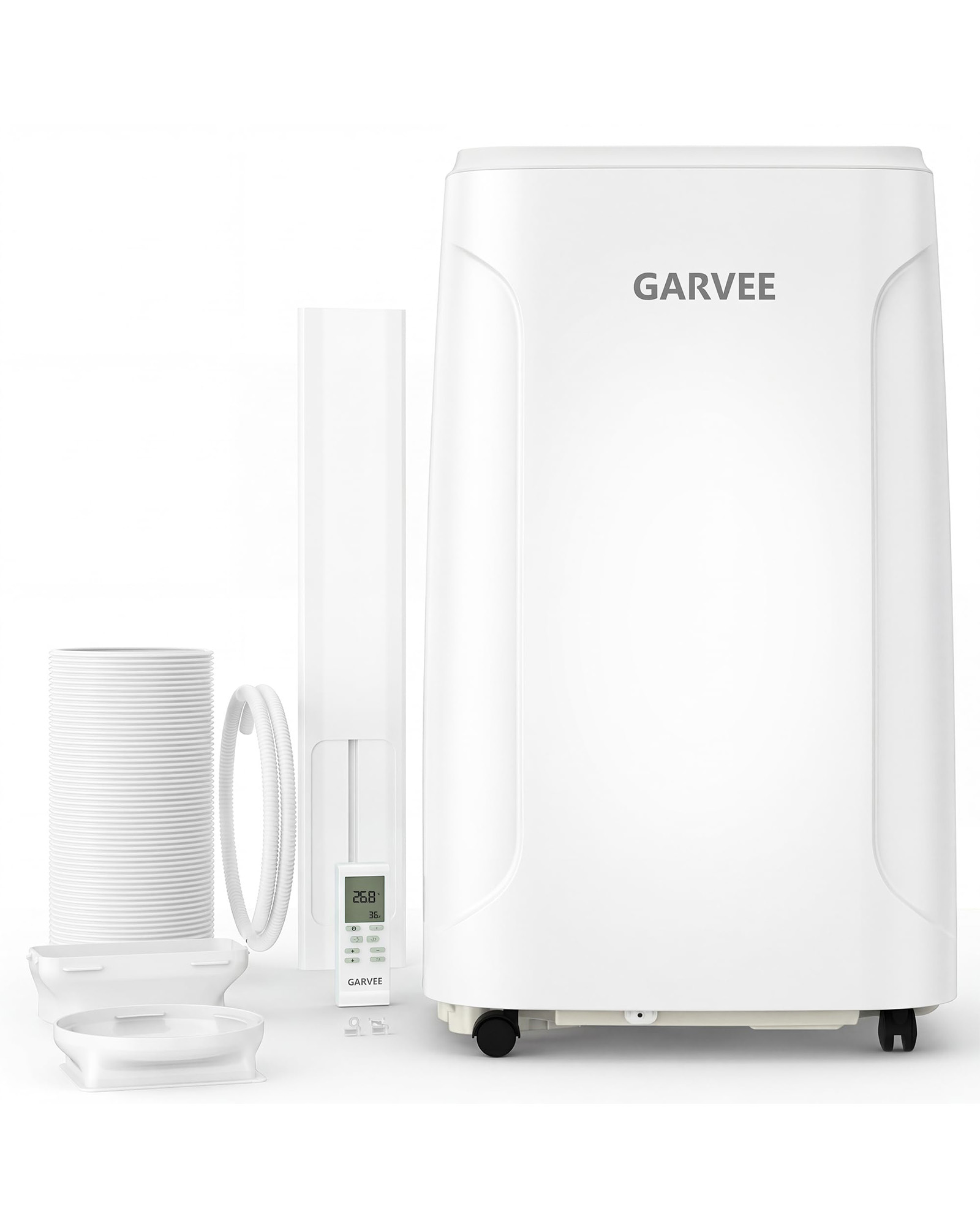 14000 BTU ポータブル AC ユニット リモコン付き、3 in 1 エアコン除湿ファン、最大 850 平方フィートの部屋用 LED タイマー
