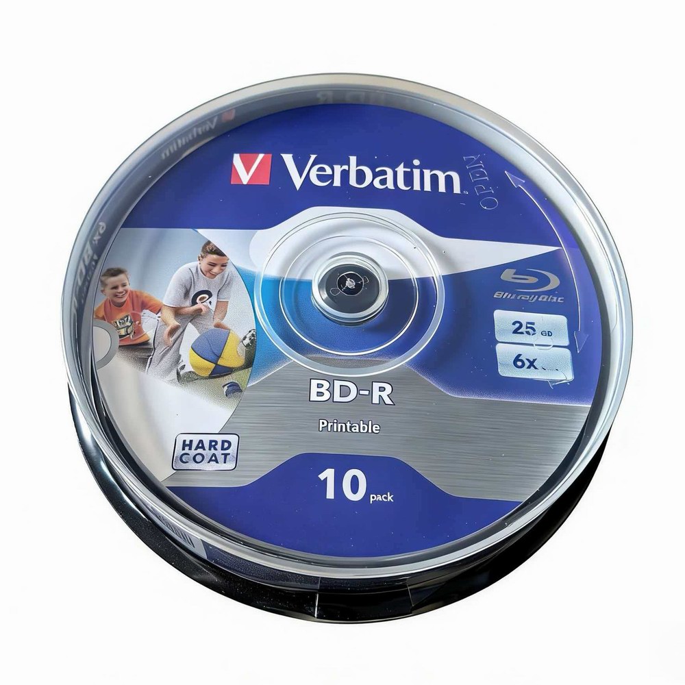Verbatim BD-R 25GB 6X 記録可能ブルーレイディスク BDR ブランクブルーレイディスク 10 ピース/ロット