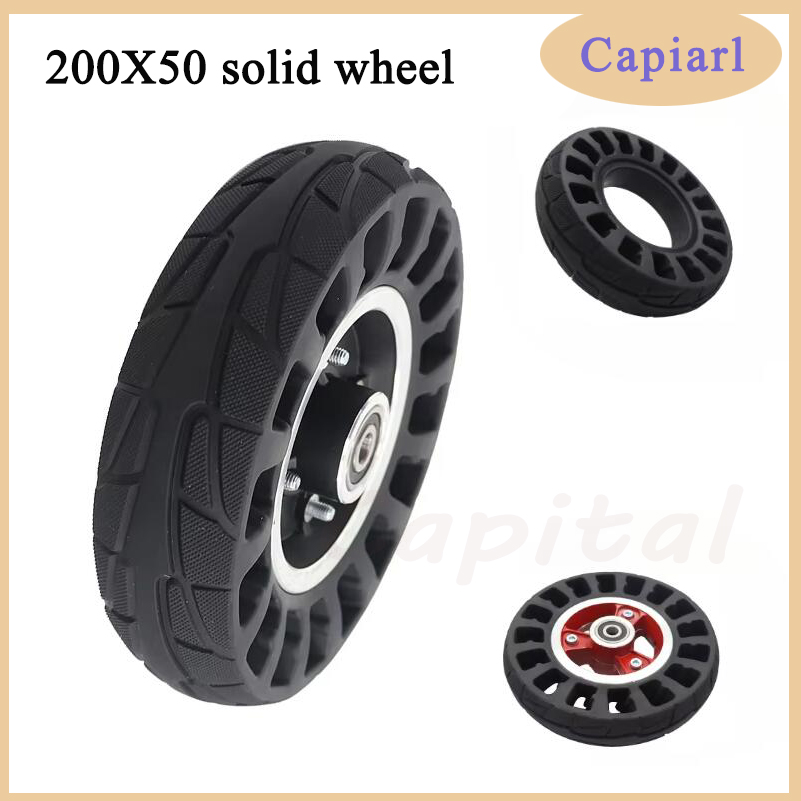 高品質 8X2 "200X50 (8 インチ) ソリッドタイヤフィット電動ガススクーター