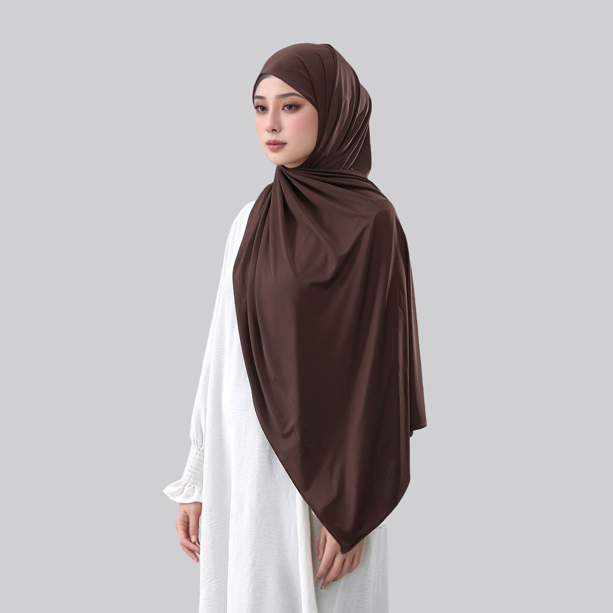 プレミアム リキッドジャージー ヒジャブ スカーフ ラップ イスラム教徒 ソリッド 女性用 スカーフ ラマダン ヘッドバンド ターバン ソフト イスラム ショール 170*60cm