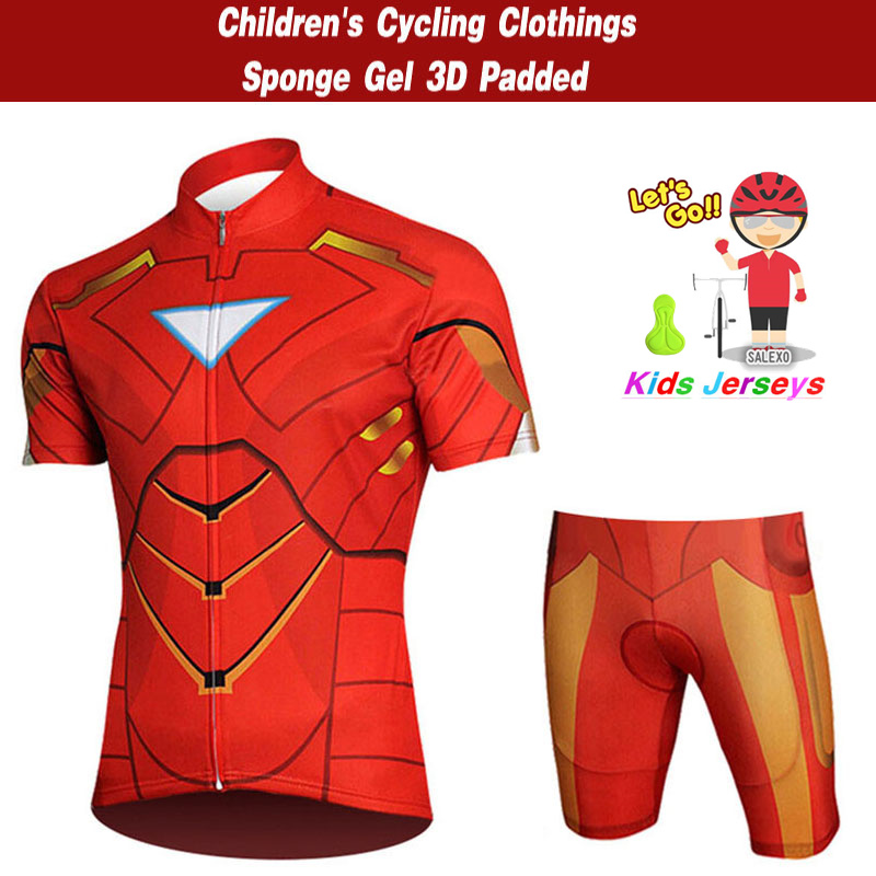 2024 新しいバイクキッズ半袖サイクリングジャージセット子供通気性自転車服男の子と女の子夏速乾性自転車着用