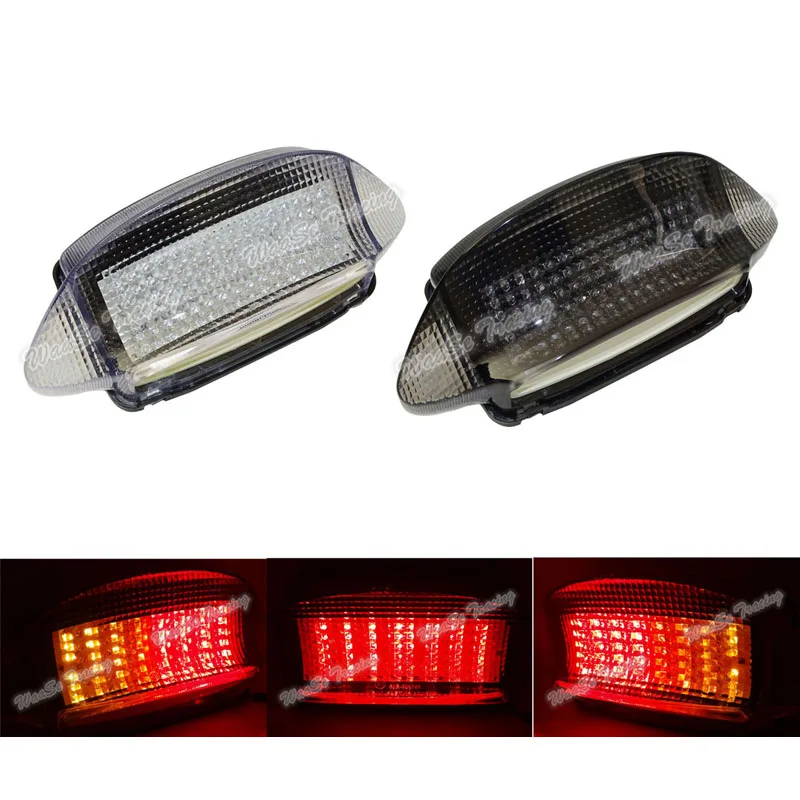 WAASE EMARK オートバイリアテールライトテールブレーキターンシグナル統合 Led ライトランプホンダ xlv1000 バラデロ 1998-2007