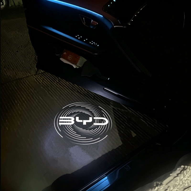 2 個車のドアウェルカムライト出口警告灯夜間信号灯 BYD EV ハン DM 歌プラス秦プロシール EA1 2020-2024 2023