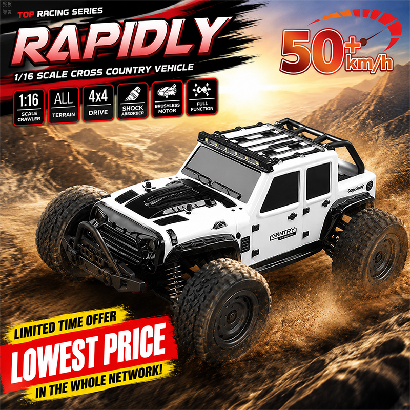 Wltoys Q117 1/16 RC カー 4WD リモートコントロールカー LED ヘッドライトブラシレス 70 キロ/H 2.4 グラム高速オフロードドリフトおもちゃ子供のため