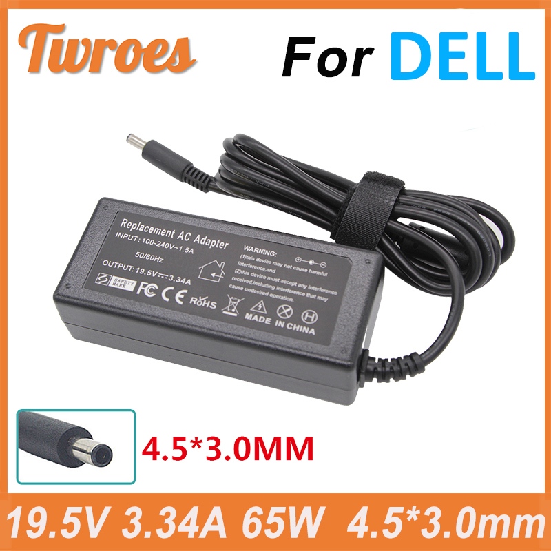 19.5 V 3.34A 65 ワット 4.5*3.0 ミリメートル Dell アダプタ充電器 Inspiron 15 5558 3551 3552 5551 5559 、ラップトップ AC アダプタノートブック電源
