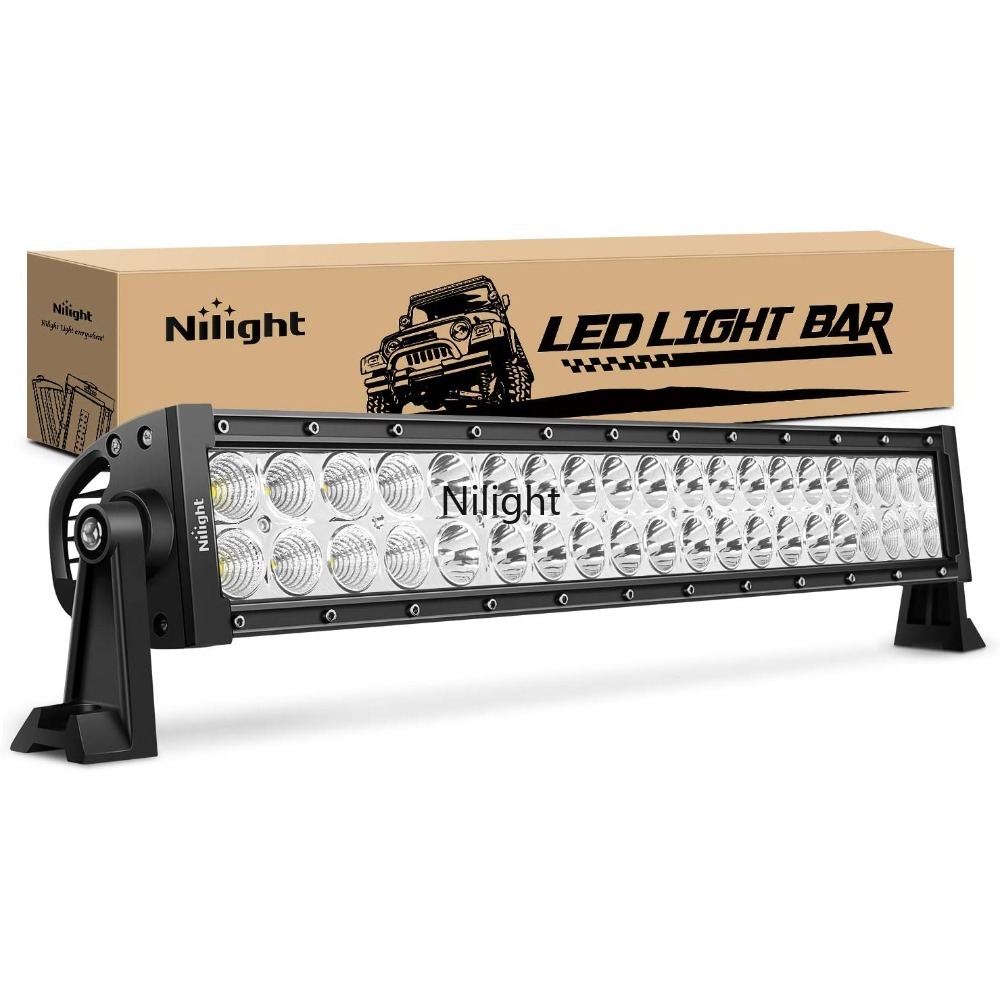 Nilight 22 インチ LED ライトバー フラッドスポット コンボ ワークライト ドライビングライト フォグランプ オフロード照明 SUV Ute ATV トラック 4x4 ボート用