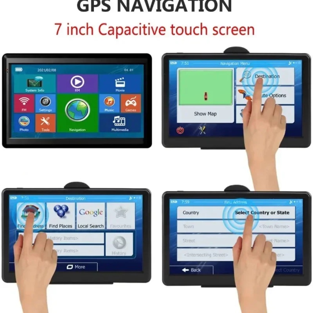 Bayerley 車 GPS ナビゲーション X20-2 7 "8G 256M 多機能タッチスクリーン IGO マップには言語と音声 GPS ナビゲーションが付属しています