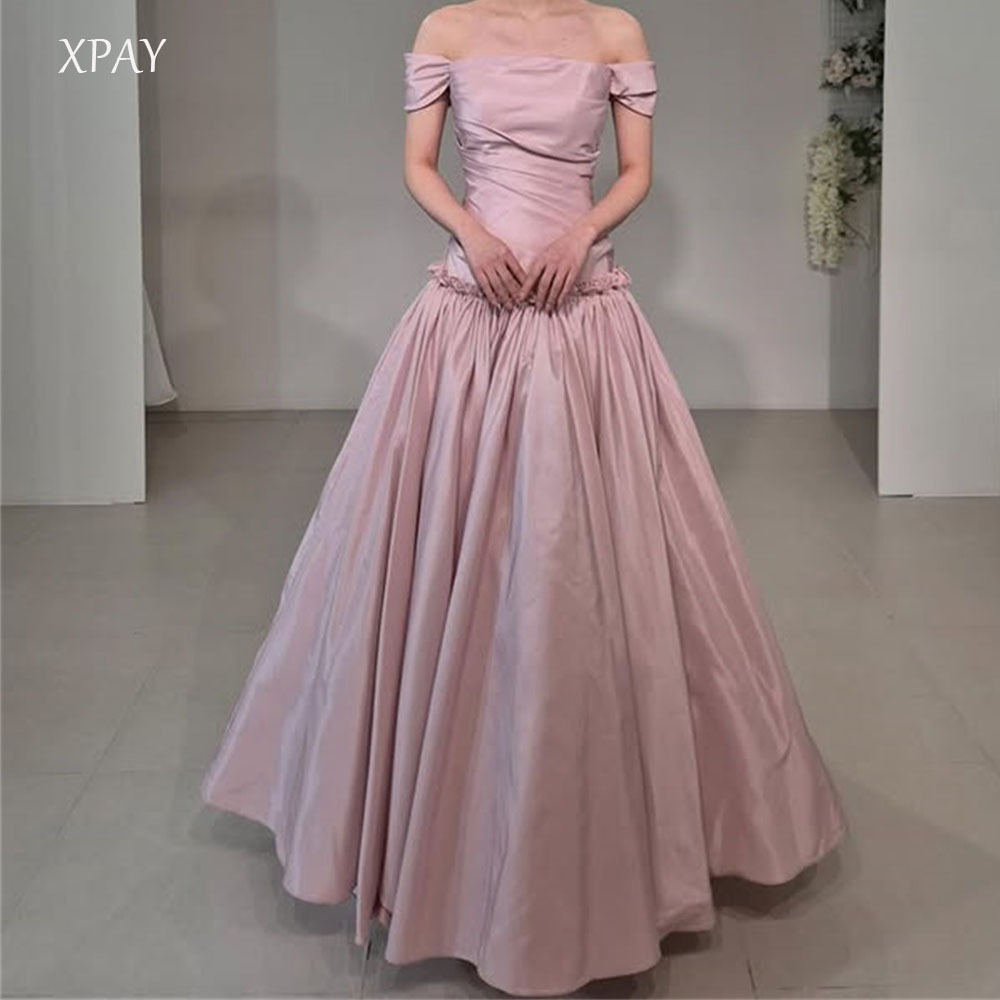 XPAY プリンセスピンク取り外し可能なショルダーウエディングドレス韓国 A ラインレセプションドレスイブニングパーティーフォーマルオケージョンドレスカスタマイズ