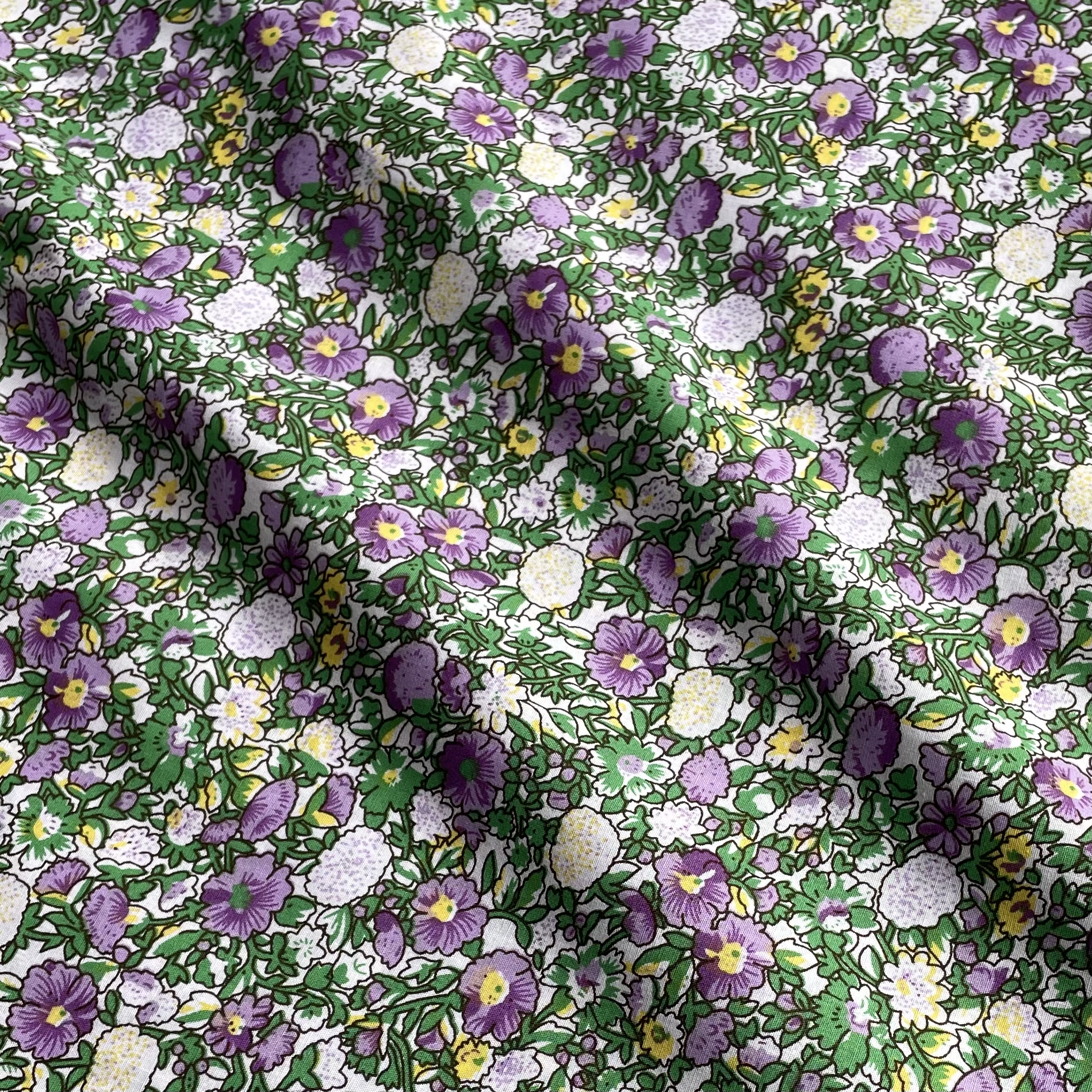 145X50cm 小さな新鮮な花柄綿 100% ポプリン 40S 生地子供のためのベビー縫製布ドレススカート DIY 手作り
