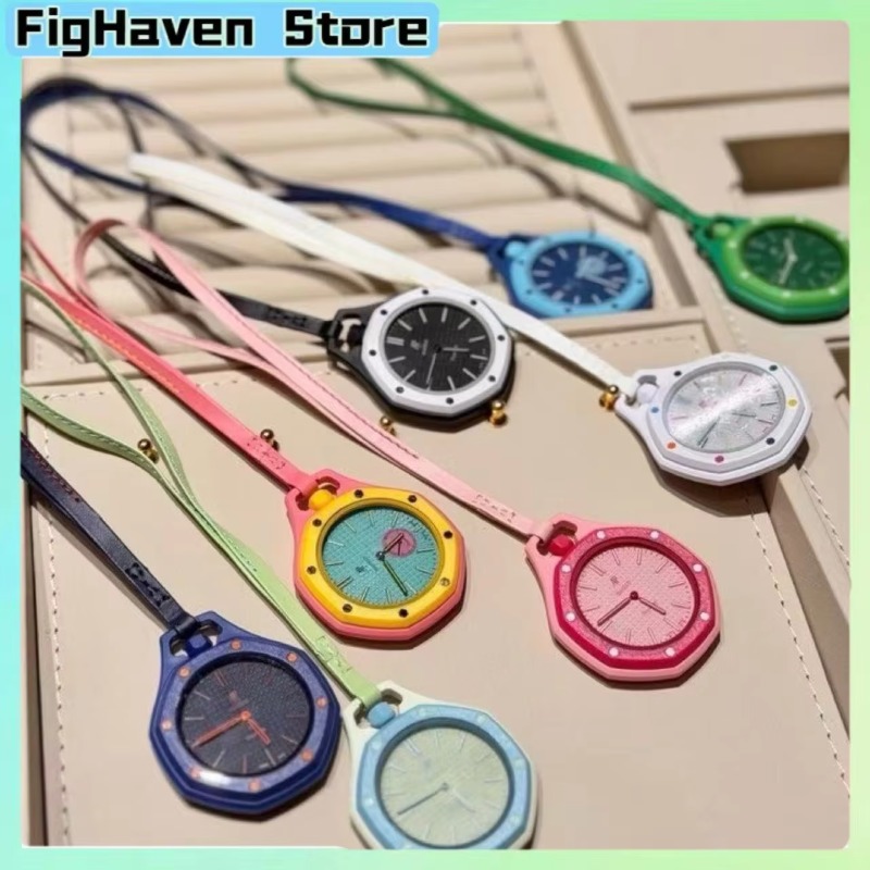 AP Swatch Co-branded Inspired Pocket Watch Quartz Movement with Detachable Strap Couple Watches Luxury Design Birthday Gifts