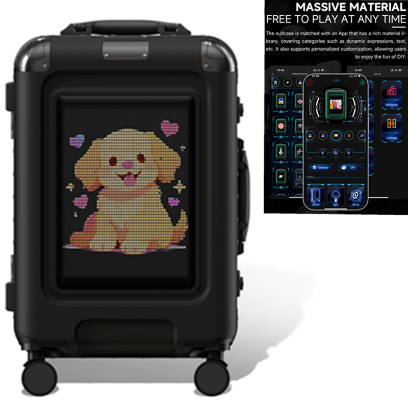 LED スマート スーツケース旅行キャビン荷物旅行スーツケースキャビン キャリア 20 インチ キャリア トロリー ケース機内持ち込みスーツケース