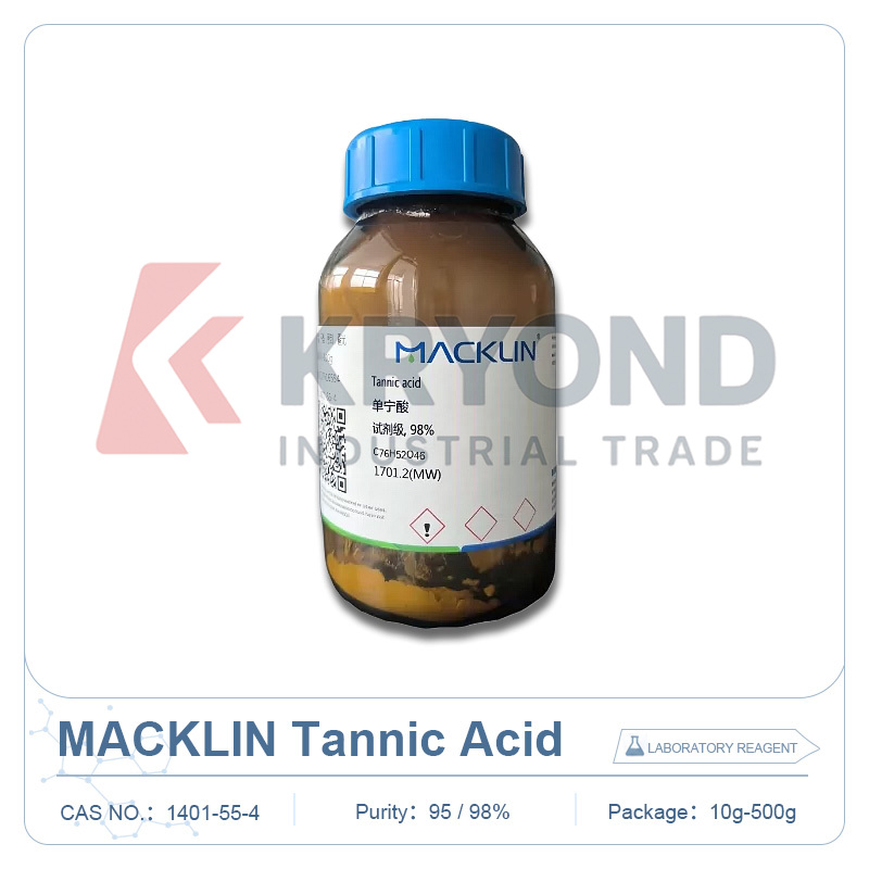 MACKLIN タンニン酸 AR 分析グレード 実験室用 試薬化学粉末 工業研究試験用 複数サイズ バルク 25g 1kg