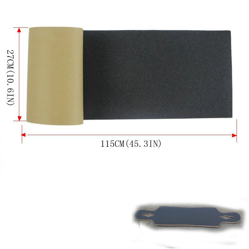 良質 84 × 23 センチメートルロングボードサンドペーパーグリップテープ 120*26 センチメートル黒プロフェッショナルスケートボード炭化ケイ素スケートボードグリップテープ