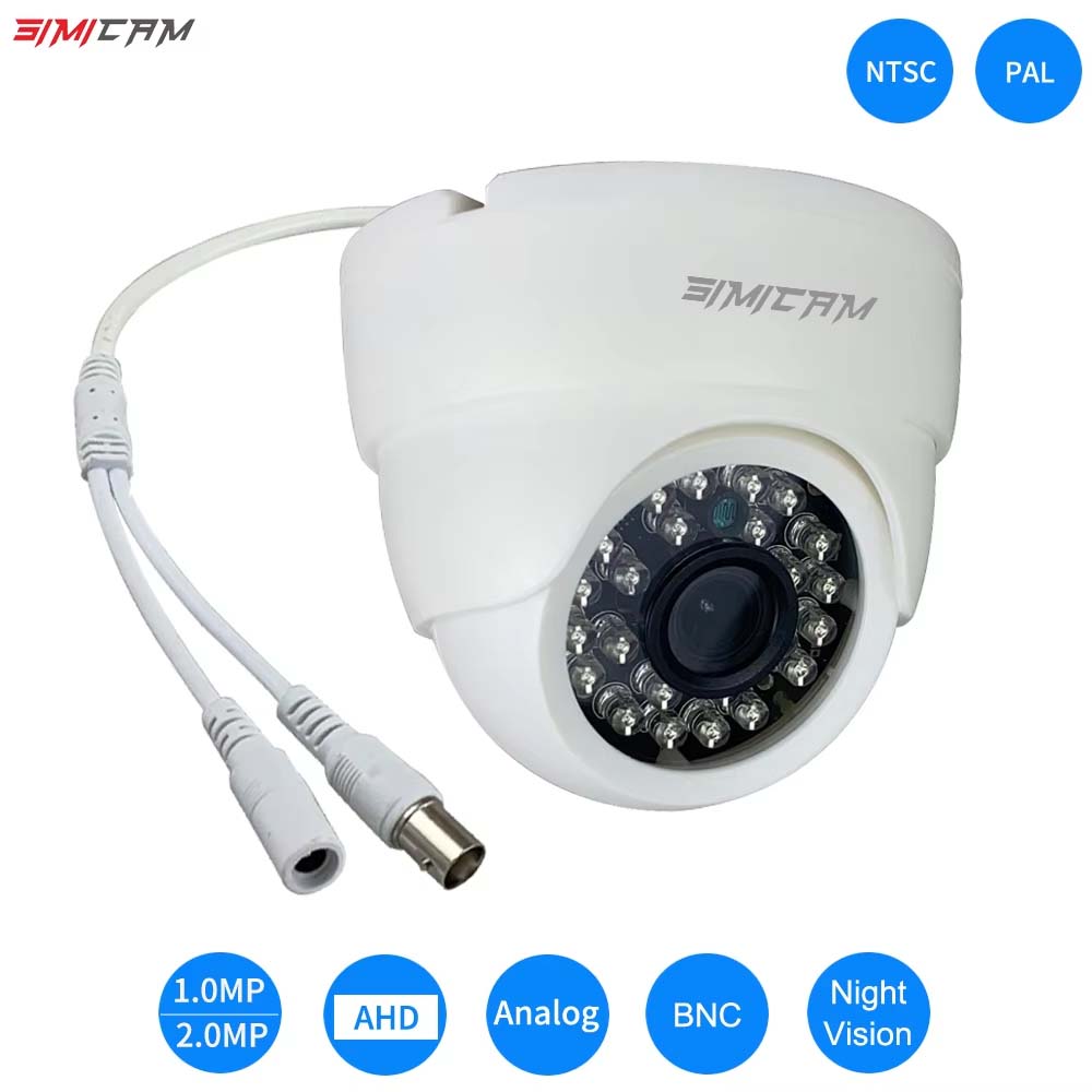HD 720P/1080P AHD アナログセキュリティドームカメラナイトビジョン DVR BNC 屋内ホームオフィス要因 CCTV ビデオ監視カメラ