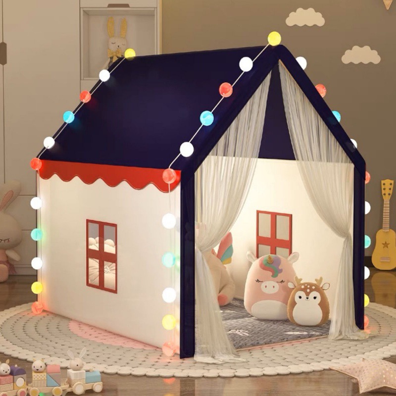ポータブルベビーままごと子供テントティーピーテントランファンキッズテントピンクブルー子供ままごと屋内屋外おもちゃプリンセスハウス