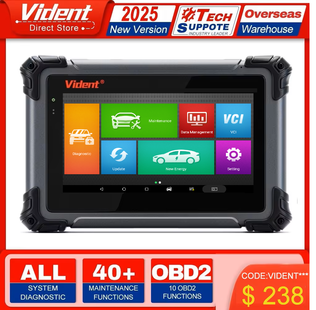 Vident iSmart800Pro 車スキャナーすべてのシステム診断 40 リセット機能 OBDII フルファンクションキー Fob プログラミングスキャナーツール