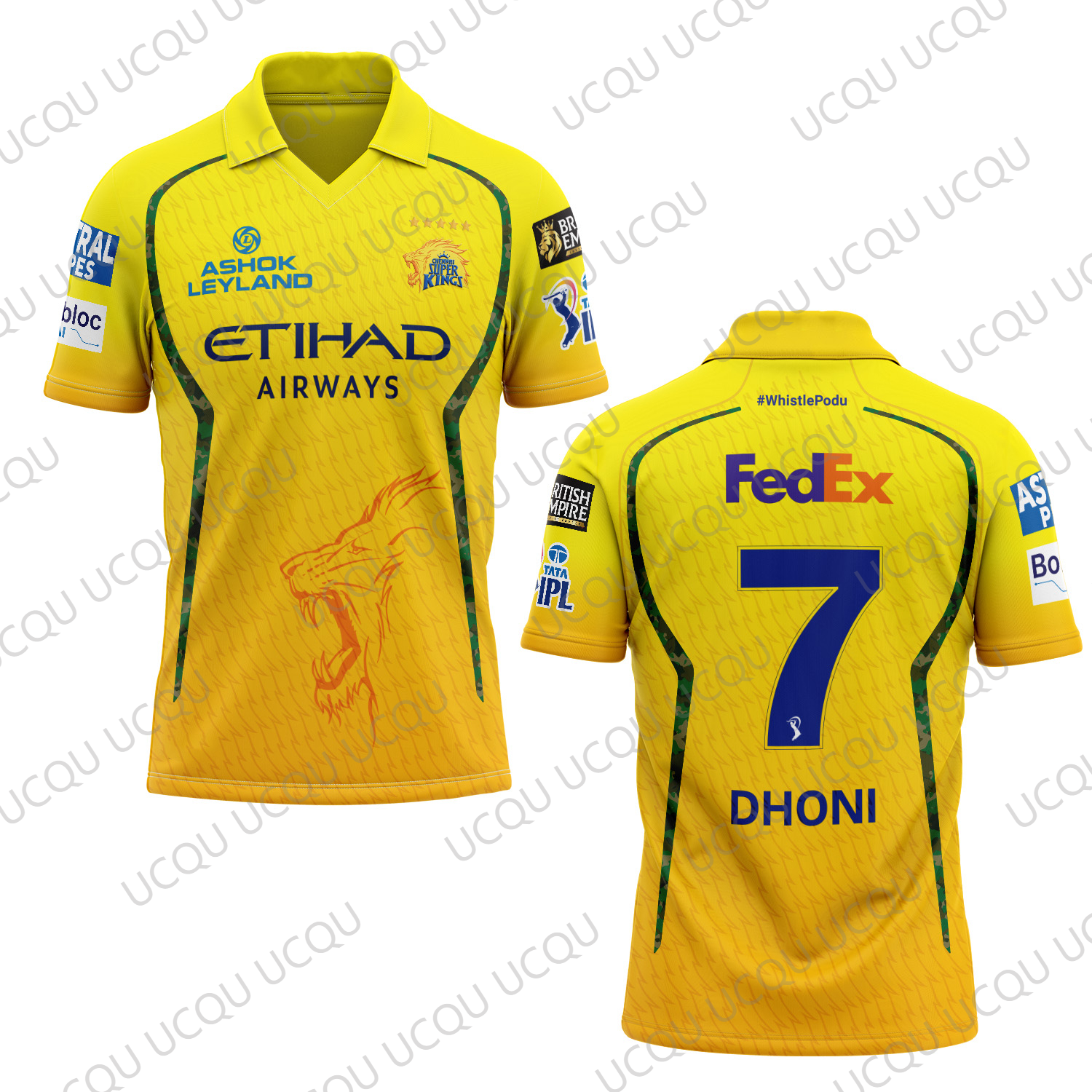 2026 クラシック クイック ドライ オール シーズン IPL チェンナイ スーパー キングス DHONI 7 CSK クリケット チーム ジャージ カジュアル スポーツ 大人/子供 Tシャツ