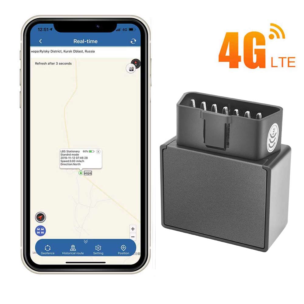 4G ミニ GPS トラッカー車 OBDII 16PIN OBD GPS ロケーター 4G ミニ GPS トラッカー GSM OBD2 4G 追跡デバイス GPS ロケーター OBDII 無料アプリ