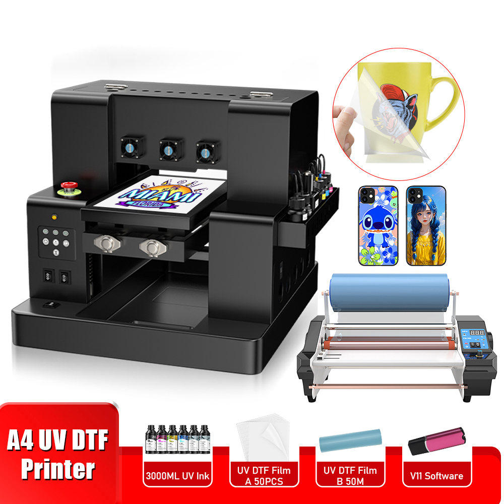 A4 UV プリンタ UV DTF Impresora A4 エプソン XP600 L805 UV DTF 転写フィルム印刷機電話ケースガラスアクリル印刷