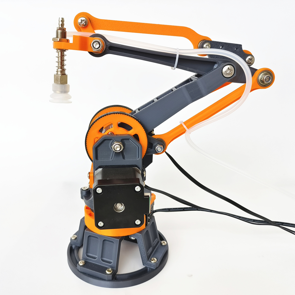 デスクトップメカニカルアームアルミ合金ロボット制御ベルト制限吸盤マシンハンドプレイ 3D 印刷ステッピングモーター