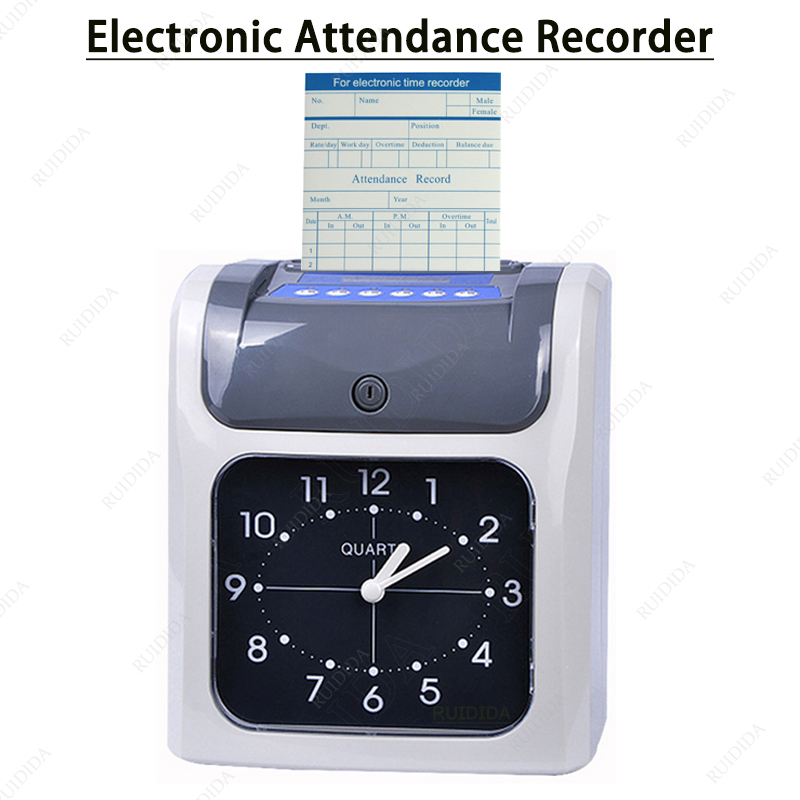 電子タイムレコーダー、従業員の勤怠記録機、タイムクロックレコーダー、またはタイムレコーダー用タイムカード