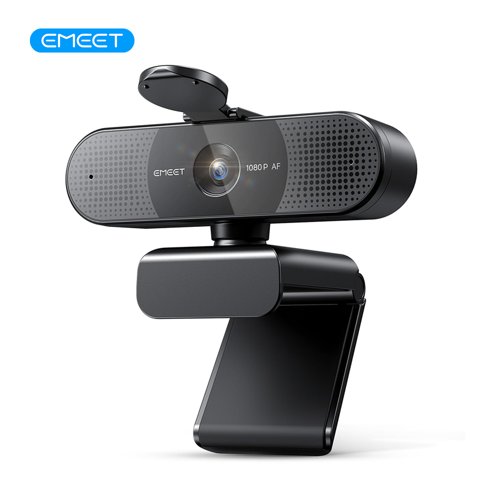 EMEET 1080P/2K ウェブカメラ、PC/コンピュータ用 FHD USB ウェブカメラ、PDAF オートフォーカス、デュアルマイク、Zoom/Teams/Google Meet 用ビデオカメラ