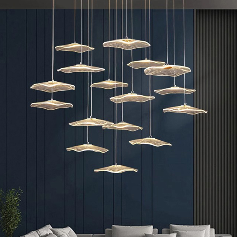 現代の階段シャンデリアペンダントライト屋内照明天井ランプ吊り下げライト Led シャンデリアリビングルーム屋内 Lightin